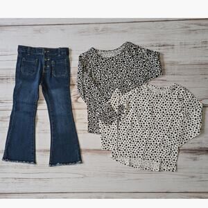 Girls Jeans and Printed Tee Bundle sz 6